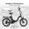 STERNEN.01_12 SAMEBIKE CY20 350W Motor Tragbares Elektrofahrrad