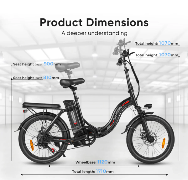 STERNEN.01_12 SAMEBIKE CY20 350W Motor Tragbares Elektrofahrrad