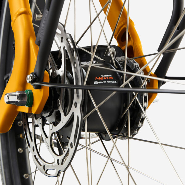 Btwin E-Cargobike Long John F900E Family – Gelb