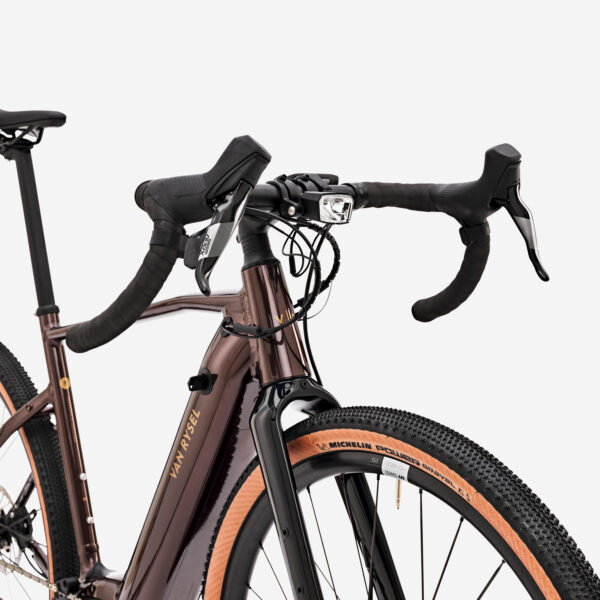 Van Rysel E-Gravelbike E-GRVL AF MD – SRAM Apex XPLR 1x12, Brose Mittelmotor, Mahagonibraun