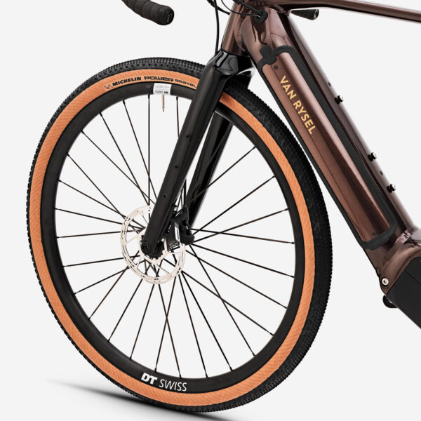 Van Rysel E-Gravelbike E-GRVL AF MD – SRAM Apex XPLR 1x12, Brose Mittelmotor, Mahagonibraun
