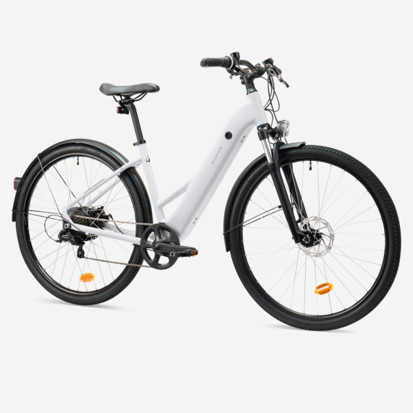 Rockrider E-Trekkingvelo E-ACTIV 100 – hoher Rahmen, Perl-Grau