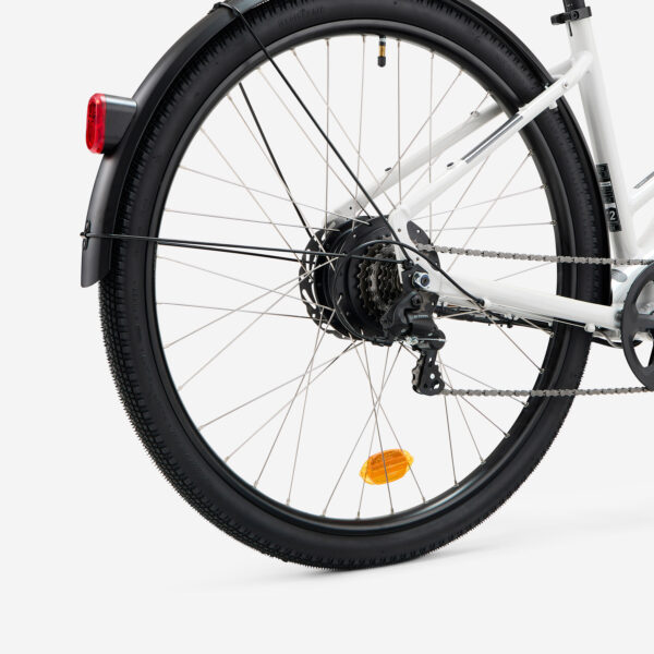 Rockrider E-Trekkingvelo E-ACTIV 100 – hoher Rahmen, Perl-Grau